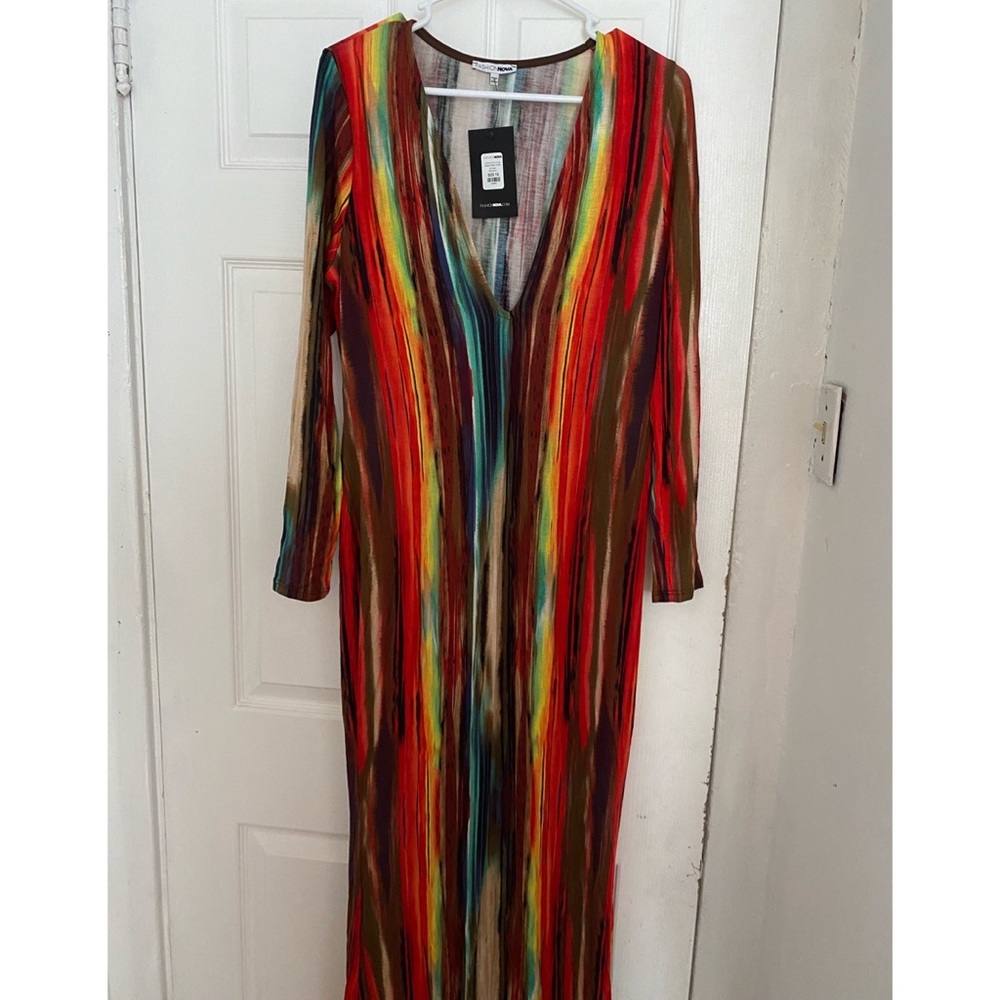 Fashion Nova Long Sleeve Maxi Dress